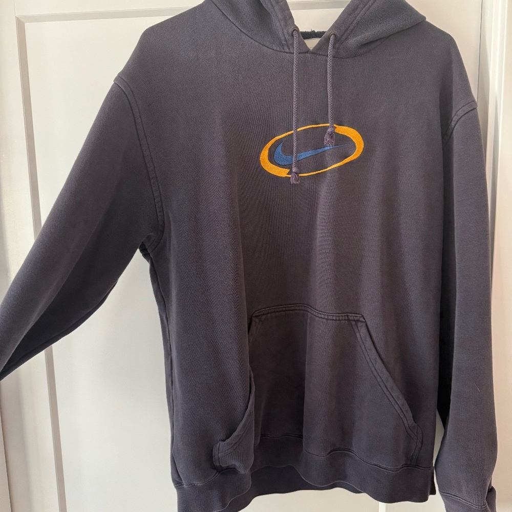Nike Vintage Sweatshirt Hoodie Blue & Yellow